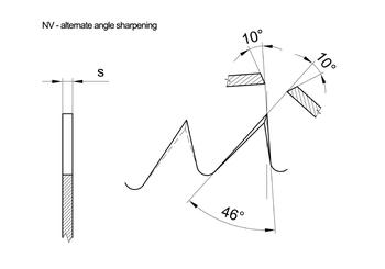 NV - alternate angle sharpening